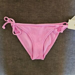 BODY GLOVE Pink UNICORN Eclipse Surf Rider Tie Side Bikini Bottom Size Small NEW